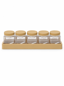 Pot à Épices avec Cadre + 5 Pots